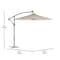 Flash Furniture Sedona 10FT Round Umbrella w/32 Solar LED Lights, Built in Cross Base, Easy Lift/Tilt Function, Tan GM-WL-UU012-TAN-GG - alternate 9